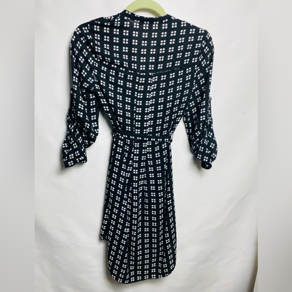 Daniel Rainn Black & White Checkered Dress Lined Sz XS - Picture 2 of 5